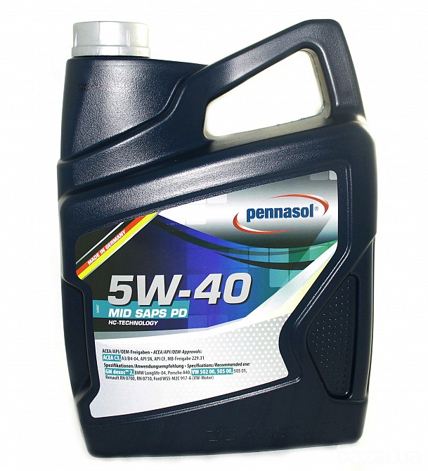 Масло моторное синтетическое - Pennasol Mid Saps PD 5W-40 5л